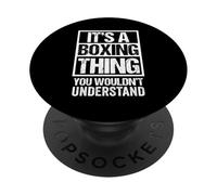 Funny It's A Boxing Thing Box Boxer Fan Fighter Fistfight PopSockets PopGrip Adhesivo