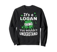 Funny It's a Logan Thing Diseño para Familiares y Amigos Sudadera
