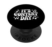 Funny Its Concert Day Diciendo Amante de la Música PopSockets PopGrip Adhesivo