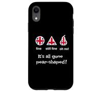 Funny It's Gone All - Frase británica tonta en Forma de Pera Carcasa para iPhone XR