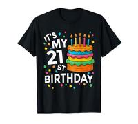 Funny Its My 21st Birthday Cake Decoraciones 21 Year Old Camiseta