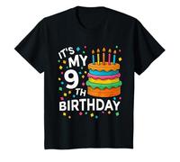 Funny Its My 9th Birthday Cake Decoraciones 9 Year Old Camiseta