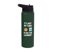 Funny It's Not My Turn To Do The Laundry Hombres Mujeres Estudiantes Stainless Steel Insulated Water Bottle
