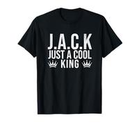 Funny Jack Just A Cool King Lazy Christmas Jack Nombre Camiseta