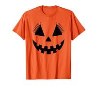 Funny Jack O Lantern Face Pumpkin Halloween Costume Girls Camiseta