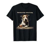 Funny Jack Russell Dad Dog Día del Padre Hombres Mujeres Camiseta