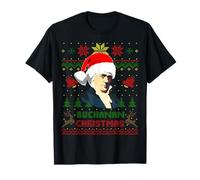 Funny James Presidente Buchanan Navidad Parodia Holiday Camiseta