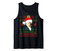 Funny James Presidente Buchanan Navidad Parodia Holiday Camiseta sin Mangas