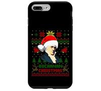 Funny James Presidente Buchanan Navidad Parodia Holiday Carcasa para iPhone 7 Plus/8 Plus
