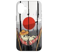 Funny Japan Nature Pattern For Vacation with Sleeping Sushi Carcasa para iPhone 16 Plus
