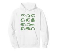 Funny Japanese Frog Art Grumpy Silly Vintage Graphic Sudadera con Capucha