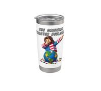 Funny Jesus Dab The Original Master Builder Christian Faith Vaso térmico de acero inoxidable de doble pared