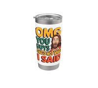 Funny Jesus That's Not What Said Religious God Christian Fun Vaso térmico de acero inoxidable de doble pared