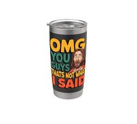 Funny Jesus That's Not What Said Religious God Christian Fun Vaso térmico de acero inoxidable de doble pared