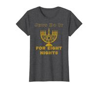 Funny Jewish Hanukkah T-Shirt Judíos Do It For Oight Nights Camiseta, Mujer, Jaspeado Oscuro, 3XL