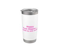 Funny Jewish Happy Yom Kipur rosa Vaso térmico de acero inoxidable de doble pared