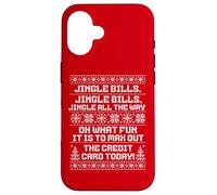 Funny Jingle Bills Christmas Recession Inflation Economy Carcasa para iPhone 16