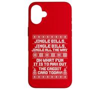 Funny Jingle Bills Christmas Recession Inflation Economy Carcasa para iPhone 16 Plus