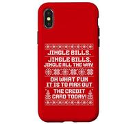 Funny Jingle Bills Christmas Recession Inflation Economy Carcasa para iPhone X/XS