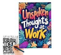 Funny Job Coloring Book - A4 Size Comedy Illustration Collection, Sided Creative Coloring Pages Book | Lighthearted Adult Art Companion For Professionals Leisure Travel Mindful Downtime