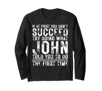 Funny John If At First You Don't Succeed Birthday John Manga Larga