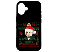 Funny John Quincy Presidente Adams Navidad Parodia Holiday Carcasa para iPhone 16