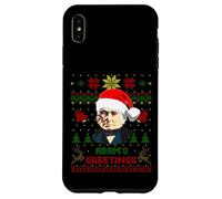 Funny John Quincy Presidente Adams Navidad Parodia Holiday Carcasa para iPhone XS MAX