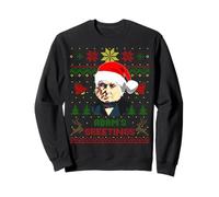 Funny John Quincy Presidente Adams Navidad Parodia Holiday Sudadera