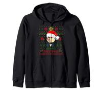 Funny John Quincy Presidente Adams Navidad Parodia Holiday Sudadera con Capucha