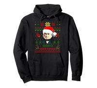 Funny John Quincy Presidente Adams Navidad Parodia Holiday Sudadera con Capucha