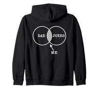 Funny Joke Fathers Retro Dad Jokes Me Venn Diagrama Hombres Sudadera con Capucha