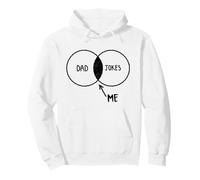 Funny Joke Fathers Retro Dad Jokes Me Venn Diagrama Hombres Sudadera con Capucha