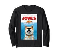 Funny Jowls Thanksgiving Akita and Turkey Manga Larga