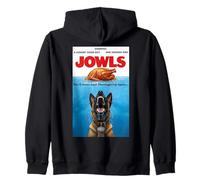 Funny Jowls Thanksgiving Belgian Malinois and Turkey Sudadera con Capucha