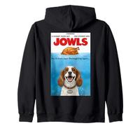 Funny Jowls Thanksgiving English Springer Spaniel and Turkey Sudadera con Capucha