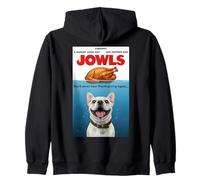 Funny Jowls Thanksgiving French Bulldog and Turkey Sudadera con Capucha