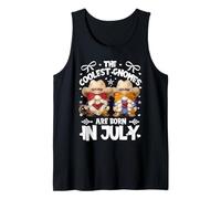 Funny July Birthday Cowboy & Cowgirl GNOME For Western Bday Camiseta sin Mangas