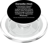 Funny Karaoke Host PopSockets PopGrip para MagSafe
