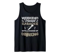 Funny Karaoke Singer Bar Music Lover Singing Drinking Bar Camiseta sin Mangas