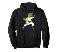 Funny Karatesaurus T-Rex Dinosaur Karate Samurai Design Sudadera con Capucha