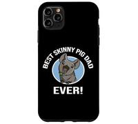 Funny Kawaii Boys Best Dad Black Hairless Guinea Pig Lover Carcasa para iPhone 11 Pro Max