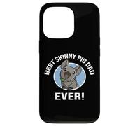 Funny Kawaii Boys Best Dad Black Hairless Guinea Pig Lover Carcasa para iPhone 13 Pro