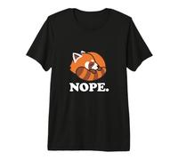 Funny Kawaii Kids Boys Girls Napping Nope Red Panda Lover Camiseta Premium