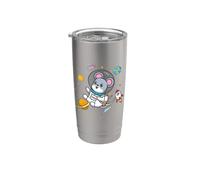 Funny Kawaii Kids Boys Girls Space Astronaut Pet Rat Lover Vaso térmico de acero inoxidable de doble pared