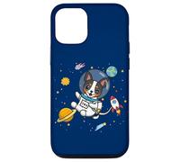 Funny Kawaii Kids Boys Space Astronaut Rat Terrier Lover Carcasa para iPhone 12/12 Pro