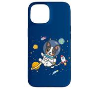 Funny Kawaii Kids Boys Space Astronaut Rat Terrier Lover Carcasa para iPhone 15