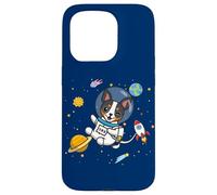 Funny Kawaii Kids Boys Space Astronaut Rat Terrier Lover Carcasa para iPhone 15 Pro