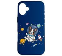 Funny Kawaii Kids Boys Space Astronaut Rat Terrier Lover Carcasa para iPhone 16 Plus