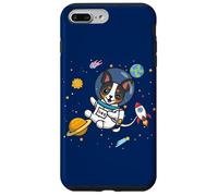 Funny Kawaii Kids Boys Space Astronaut Rat Terrier Lover Carcasa para iPhone 7 Plus/8 Plus