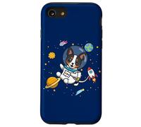 Funny Kawaii Kids Boys Space Astronaut Rat Terrier Lover Carcasa para iPhone SE (2020) / 7 / 8